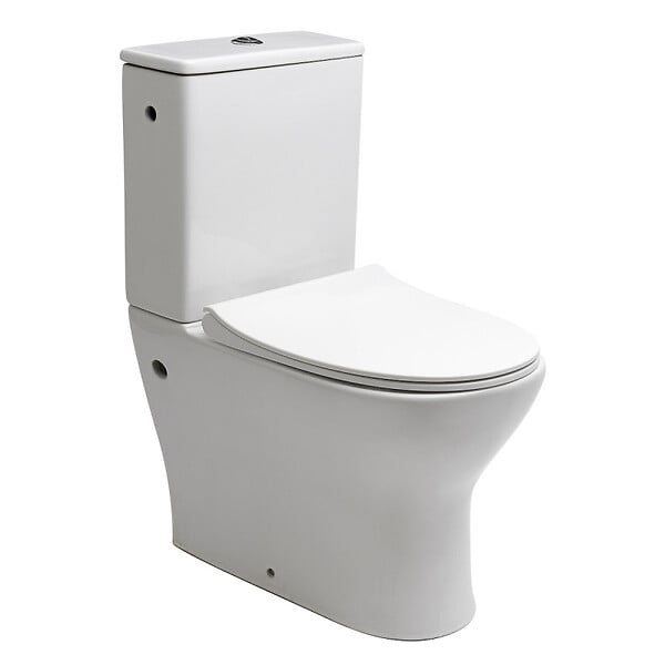 SIKO - Siko Combi WC à poser sans bride, avec abattant slim softclose - remplissage par le côté (EUR990) - large