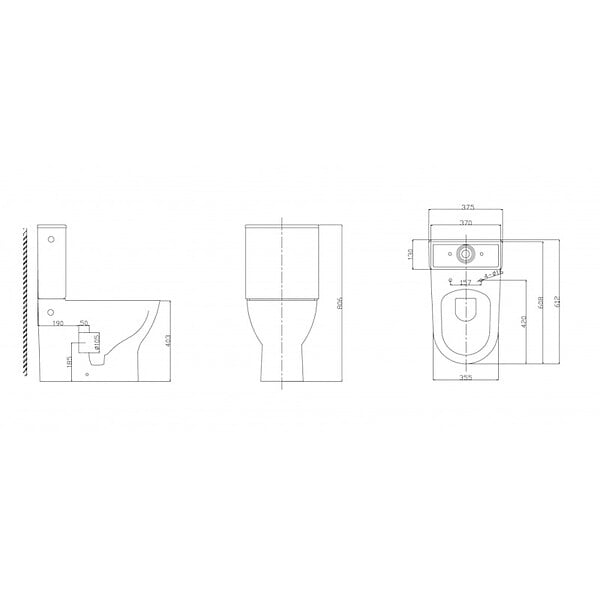 SIKO - Siko Combi WC à poser sans bride, avec abattant slim softclose - remplissage par le côté (EUR990) - large