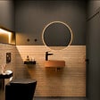 CERAMIA - Ceramia Timeless Lave mains en Acier Inoxydable 304, 40x22x11cm, Cuivre brossé PVD - vignette