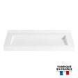 ISTONE - iStone Ultra plan vasque autoportant 1200 x 520 x 100 mm, en Solid Surface, blanc mat (ERGO-1200) - vignette