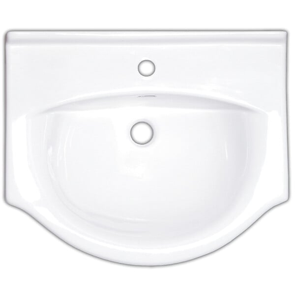 NATUREL - Naturel Lavabo Naturel Pro 66x51 cm, trou pour mélangeur au milieu (HA5665) - large