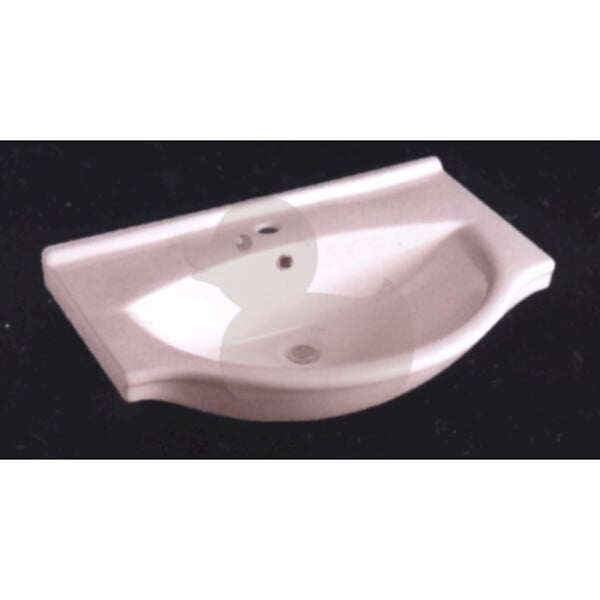 NATUREL - Naturel Lavabo Naturel Pro 66x51 cm, trou pour mélangeur au milieu (HA5665) - large