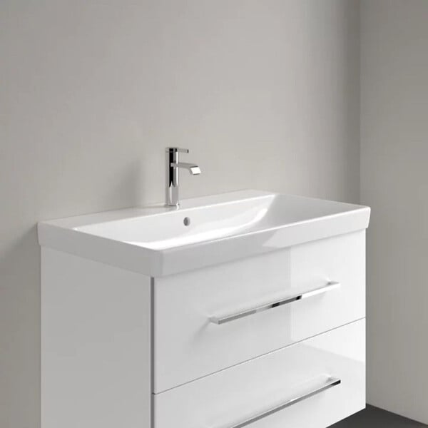 VILLEROY & BOCH - Villeroy & Boch Plan de toilette (Avento), 800 x 470 x 165 mm, Blanc, avec trop-plein (41568001) - large