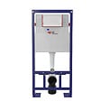 SWISS AQUA TECHNOLOGIES - Swiss Aqua Technologies Pack WC Bâti-support Autoportant + WC sans bride SAT + Abattant SoftClose + Plaque Blanche (SMART-FusionTQ-4) - vignette