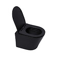 GEBERIT - Pack WC Bati Geberit + WC suspendu Swiss Aqua Technologies sans bride + abattant SoftClose + plaque noire (GebBlack - vignette
