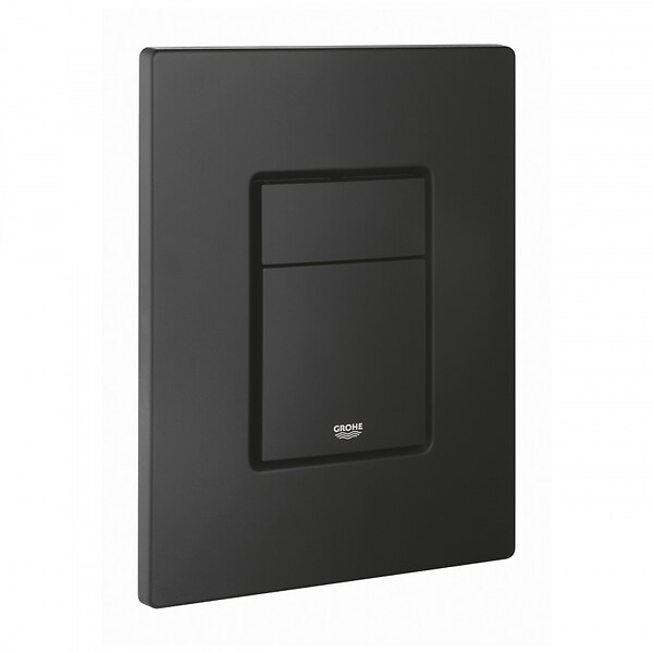 GROHE - Grohe Pack WC Bâti-support + WC Roca Inspira onyx sans bride fixations invisibles + Abattant + Plaque noire (RapidSLInspiraO-KF0) - large