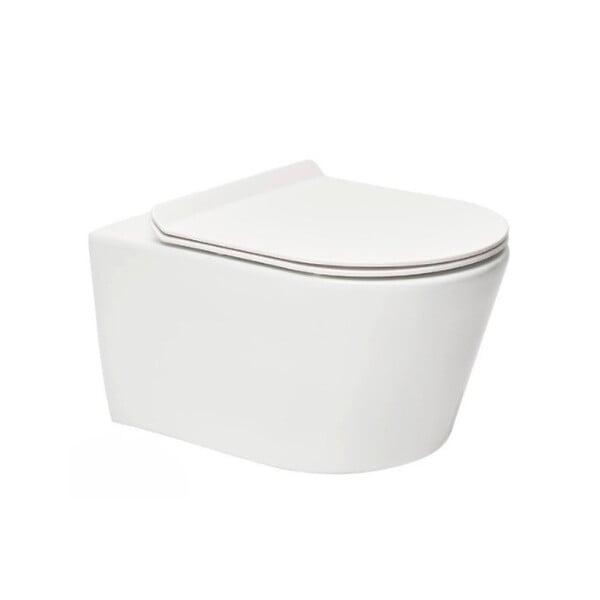 GROHE - Grohe Pack WC Bâti-support Rapid SL + WC sans bride SAT + Abattant slim, softclose + Plaque de commande noir mat - large