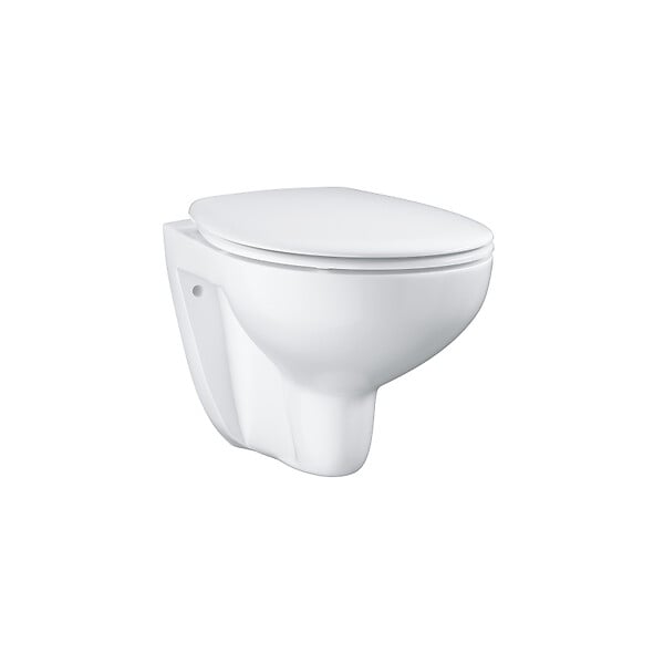 GROHE - Grohe SOLIDO Pack Bâti-support + Cuvette suspendue + Abattant +Set de montage +Plaque chrome (AUTOPORTANT-BAU-1-SABO) - large