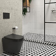 VITRA - Vitra  Integra WC sans bride + Abattant avec frein de chute en Duroplast, Noir mat (7041-083-6285) - vignette