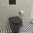 VITRA - Vitra  Integra WC sans bride + Abattant avec frein de chute en Duroplast, Noir mat (7041-083-6285) - vignette