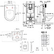 GROHE - Grohe Pack WC Bâti-support Rapid SL + WC sans bride Brevis + Abattant softclose + Plaque chrome (RapidSL-Brevis-1-SP) - vignette
