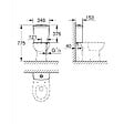 GROHE - Grohe Bau Ceramic Réservoir de chasse équipé 348x153 mm, Blanc alpin (39436000) - vignette