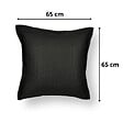 SOO  SANTAI - Coussin piscine flottant 65 × 65 × 25 cm intérieur / extérieur SANS billes de polystyrène – Noir (CF6565-7) - vignette