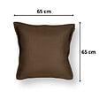 SOO  SANTAI - Coussin piscine flottant 65 × 65 × 25 cm intérieur / extérieur SANS billes de polystyrène – Brun (CF6565-5) - vignette