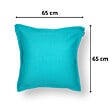 SOO  SANTAI - Coussin piscine flottant 65 × 65 × 25 cm intérieur / extérieur SANS billes de polystyrène – Bleu (CF6565-4) - vignette