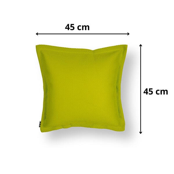 SOO  SANTAI - Coussin piscine flottant 45 × 45 × 25 cm intérieur / extérieur SANS billes de polystyrène – Vert (SCF4545-2) - large