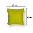 SOO  SANTAI - Coussin piscine flottant 45 × 45 × 25 cm intérieur / extérieur SANS billes de polystyrène – Vert (SCF4545-2) - vignette