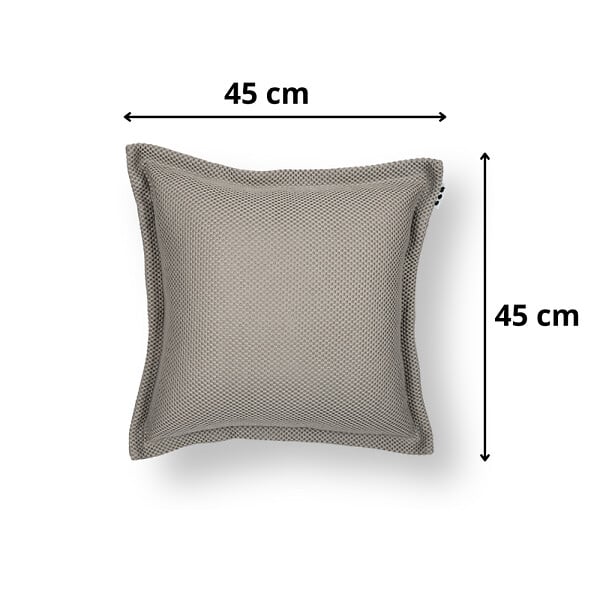 SOO  SANTAI - Coussin piscine flottant 45 × 45 × 25 cm intérieur / extérieur SANS billes de polystyrène – Gris (SCF4545-1) - large