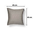 SOO  SANTAI - Coussin piscine flottant 45 × 45 × 25 cm intérieur / extérieur SANS billes de polystyrène – Gris (SCF4545-1) - vignette