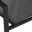 HAPPY GARDEN - Lot de 4 chaises en aluminium anthracite - textilène gris - vignette