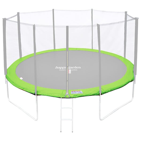 HAPPY GARDEN - Matelas de protection réversible pour trampoline Ø430cm MELBOURNE - vert/bleu - large