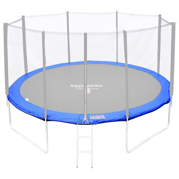 HAPPY GARDEN - Matelas de protection réversible pour trampoline Ø430cm MELBOURNE - vert/bleu - large