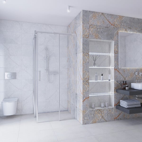 GEBERIT - Pack WC Bati-support Geberit UP720 extra-plat + WC Swiss Aqua Technologies sans bride + abattant slim - large