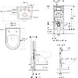 GEBERIT - Pack WC Bati-support Geberit UP720 extra-plat + WC Swiss Aqua Technologies sans bride + abattant slim - vignette