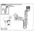 SIKO - Siko Siphon pour urinoir avec vidage de brassard 40mm, blanc (T2407) - vignette
