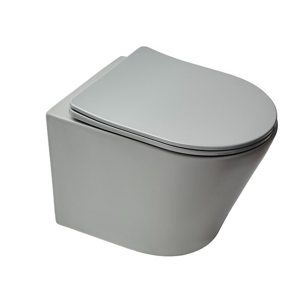 GROHE - Grohe Pack WC Bâti autoportant + WC suspendu Swiss Aqua Technologies GreyInfinitio sans bride + Abattant softclose + Plaque Chrome - large