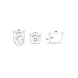 GROHE - Grohe Pack WC Bâti autoportant + WC suspendu Swiss Aqua Technologies GreyInfinitio sans bride + Abattant softclose + Plaque Chrome - vignette