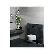 GROHE - Pack WC bâti support Solido 113cm + Cuvette SAT rimless fixations invisibles + Abattant softclose + Plaque chrome (ArenaSat) - vignette