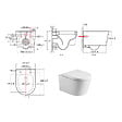 GROHE - Pack WC bâti support Solido 113cm + Cuvette SAT rimless fixations invisibles + Abattant softclose + Plaque chrome (ArenaSat) - vignette
