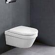 VILLEROY & BOCH - Pack WC Bâti-support sol mur Villeroy & Boch + WC sans bride Villeroy + Abattant SoftClose + Plaque noire (VCNARCHI3-4) - vignette