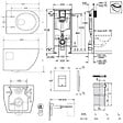GROHE - Grohe Pack WC Bâti-support Rapid SL  + WC sans bride SAT + Abattant SoftClose + Plaque Noir mat (RapidSL-Project-KF0) - vignette