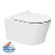SWISS AQUA TECHNOLOGIES - Swiss Aqua Technologies Pack WC Bâti-support Rapid SL + WC sans bride SAT Brevis + Abattant slim, softclose + Plaque chrome - vignette