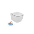 IDEAL STANDARD - Ideal Standard TESI - Cuvette AquaBlade sans bride + abattant ultra-fin avec frein de chute (T354601-lm) - vignette