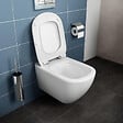 IDEAL STANDARD - Ideal Standard TESI - Cuvette AquaBlade sans bride + abattant ultra-fin avec frein de chute (T354601-lm) - vignette