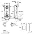 GROHE - Grohe Pack bâti support+WC sans bride + Abattant avec frein de chute+Plaque de commande (ProjectS60-1) - vignette