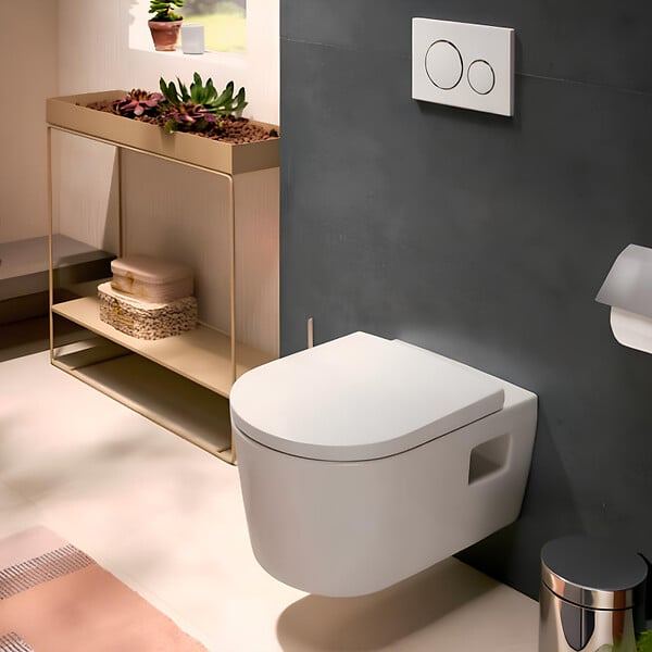 HANSGROHE - Hansgrohe EluPura Original S WC sans bride 540 AquaChannel Flush + Abattant softclose, Blanc brillant (60207450) - large