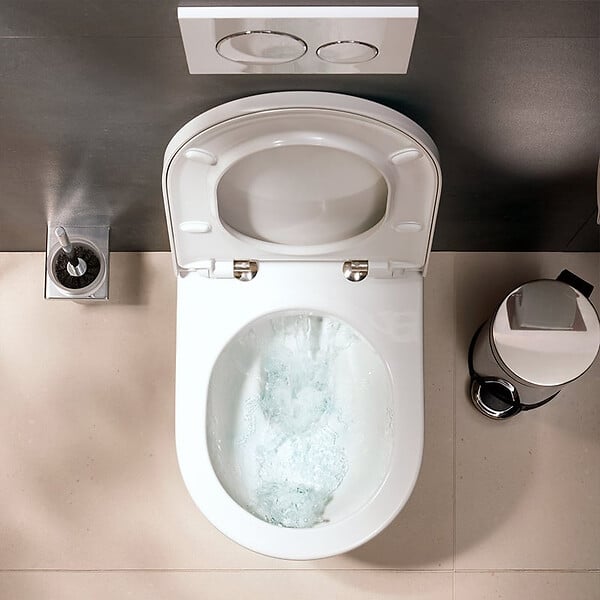 HANSGROHE - Hansgrohe EluPura Original S WC sans bride 540 AquaChannel Flush + Abattant softclose, Blanc brillant (60207450) - large