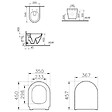 GROHE - Pack WC Bâti-support Rapid SL + Vitra Integra WC sans bride + abattant soft close + Plaque de commande WC Skate Cosmopolitan - vignette