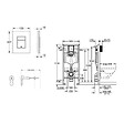 GROHE - Pack WC Bâti-support Rapid SL + WC sans bride avec fonction bidet thermostatique + Plaque chrome (RapidSL-SATClean-1) - vignette