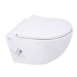 GROHE - Pack WC Bâti-support Rapid SL + WC sans bride avec fonction bidet thermostatique + Plaque chrome (RapidSL-SATClean-1) - vignette