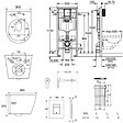 GROHE - Pack WC Bâti-support Rapid SL + WC sans bride SAT Noir mat + Abattant softclose + Plaque Noir mat (RapidSL-BlackInfinitio-KF0) - vignette