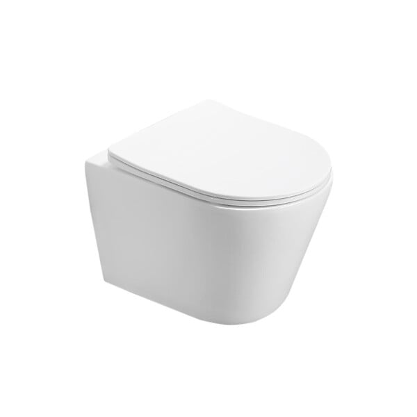 SWISS AQUA TECHNOLOGIES - Swiss Aqua Technologies Pack WC Bâti-support + WC Swiss Aqua Technologies Infinitio sans bride, fixation invisible + Plaque chrome - large