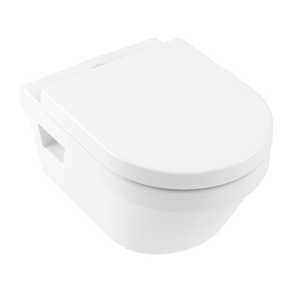 VILLEROY & BOCH - ViConnect Pack Bâti-support Villeroy & Boch + Cuvette sans bride Villeroy + Abattant + Plaque blanche (VICONNECTARCHI4-2) - large