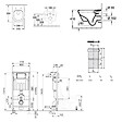 VILLEROY & BOCH - ViConnect Pack Bâti-support Villeroy & Boch + Cuvette sans bride Villeroy + Abattant + Plaque blanche (VICONNECTARCHI4-2) - vignette