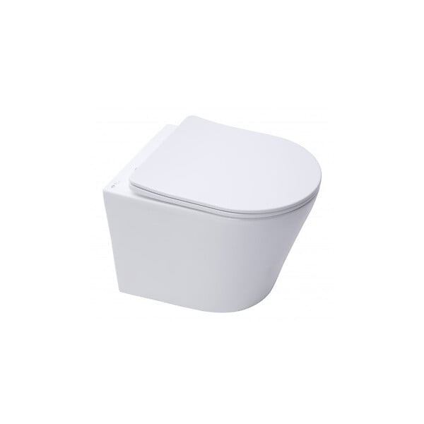 GROHE - Pack WC Bati support autoportant + Cuvette SAT sans bride + Abattant Soft close + Plaque chrome (Autoportant-Infinitio-2) - large