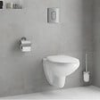 GROHE - Grohe Pack WC Bâti-support Rapid SL + WC Bau Ceramic sans bride + Abattant softclose + Plaque chrome (39418000) - vignette